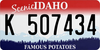 ID license plate K507434
