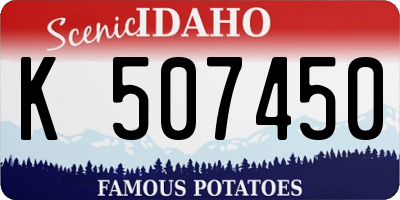 ID license plate K507450