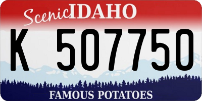 ID license plate K507750
