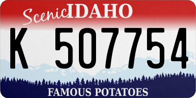 ID license plate K507754