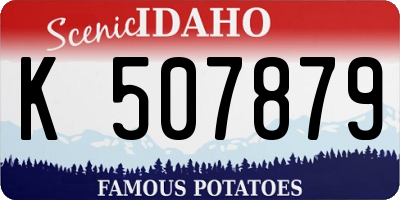 ID license plate K507879
