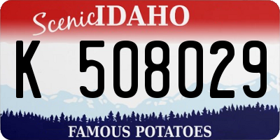 ID license plate K508029