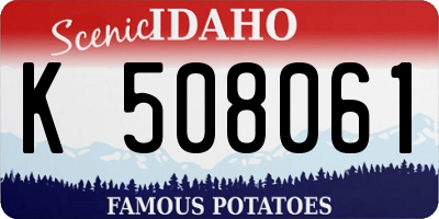 ID license plate K508061