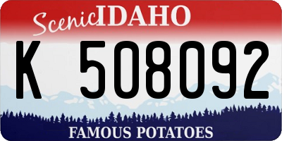 ID license plate K508092