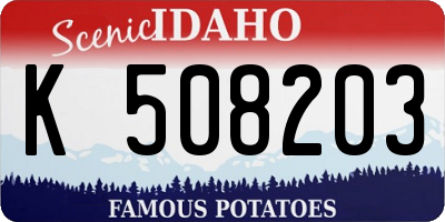 ID license plate K508203