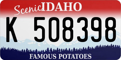 ID license plate K508398