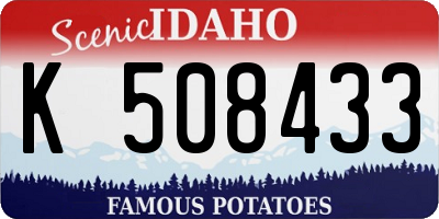 ID license plate K508433