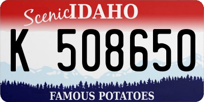 ID license plate K508650