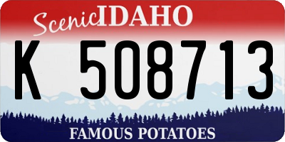 ID license plate K508713