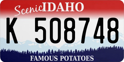 ID license plate K508748