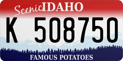 ID license plate K508750