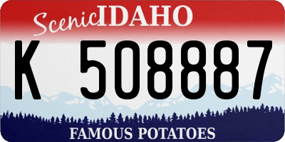 ID license plate K508887