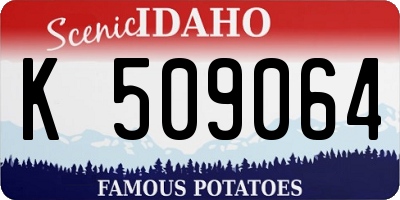 ID license plate K509064
