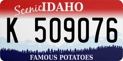 ID license plate K509076