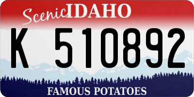 ID license plate K510892