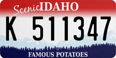 ID license plate K511347