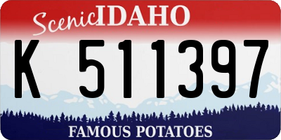 ID license plate K511397