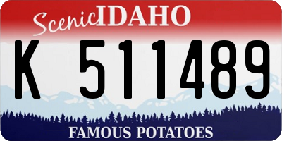ID license plate K511489