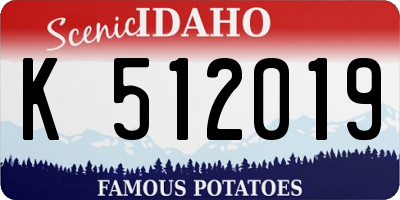 ID license plate K512019