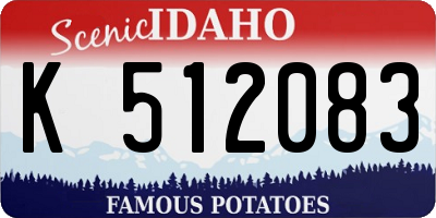 ID license plate K512083