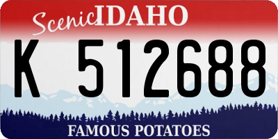 ID license plate K512688