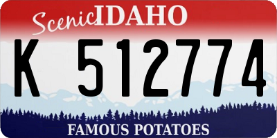 ID license plate K512774