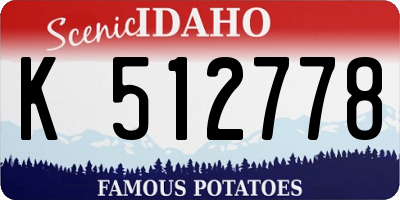 ID license plate K512778