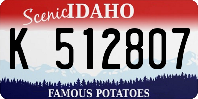 ID license plate K512807