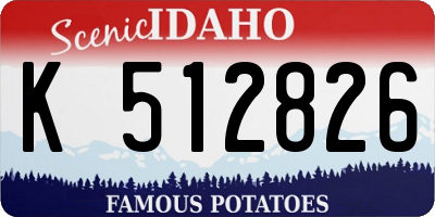 ID license plate K512826