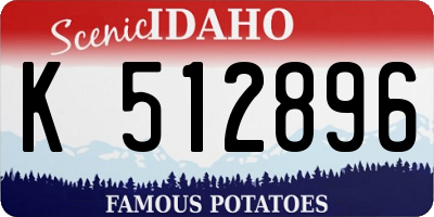 ID license plate K512896