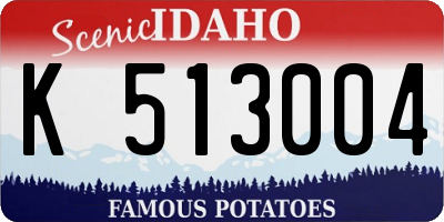 ID license plate K513004