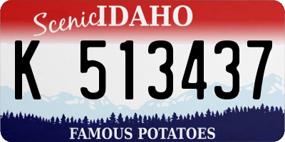 ID license plate K513437