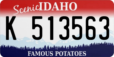 ID license plate K513563