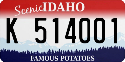 ID license plate K514001