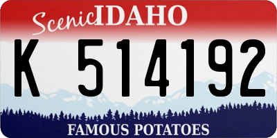 ID license plate K514192