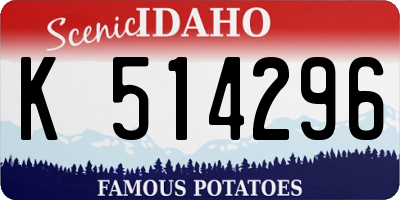 ID license plate K514296