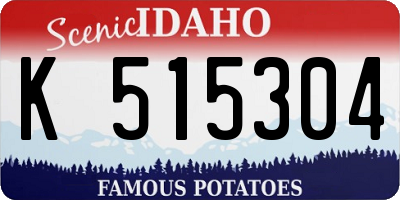 ID license plate K515304