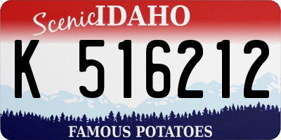 ID license plate K516212
