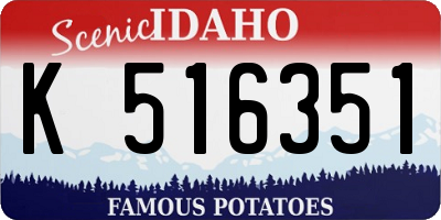 ID license plate K516351