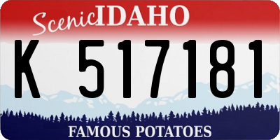 ID license plate K517181