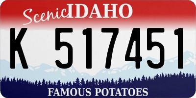 ID license plate K517451