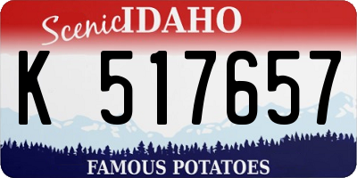 ID license plate K517657