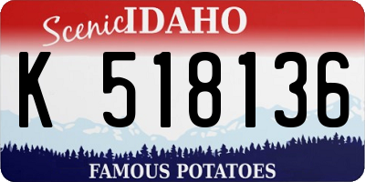 ID license plate K518136