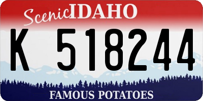 ID license plate K518244