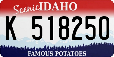 ID license plate K518250