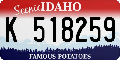 ID license plate K518259