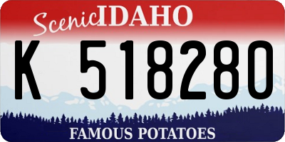 ID license plate K518280