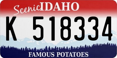 ID license plate K518334