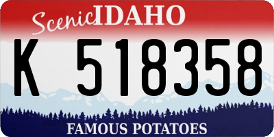 ID license plate K518358