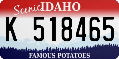 ID license plate K518465